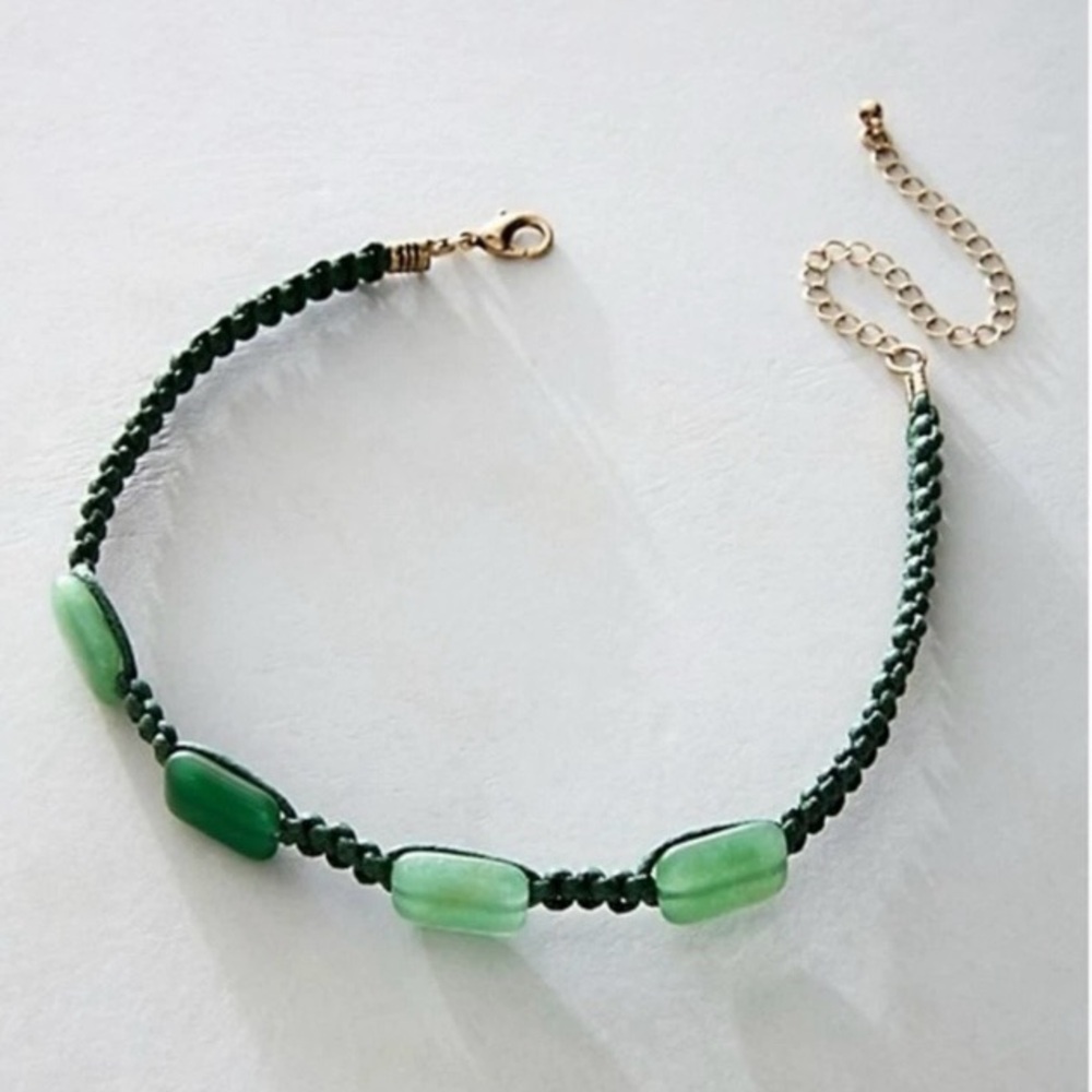 Free People Sweet Carolina Choker Necklace/Jade - Picture 11 of 16
